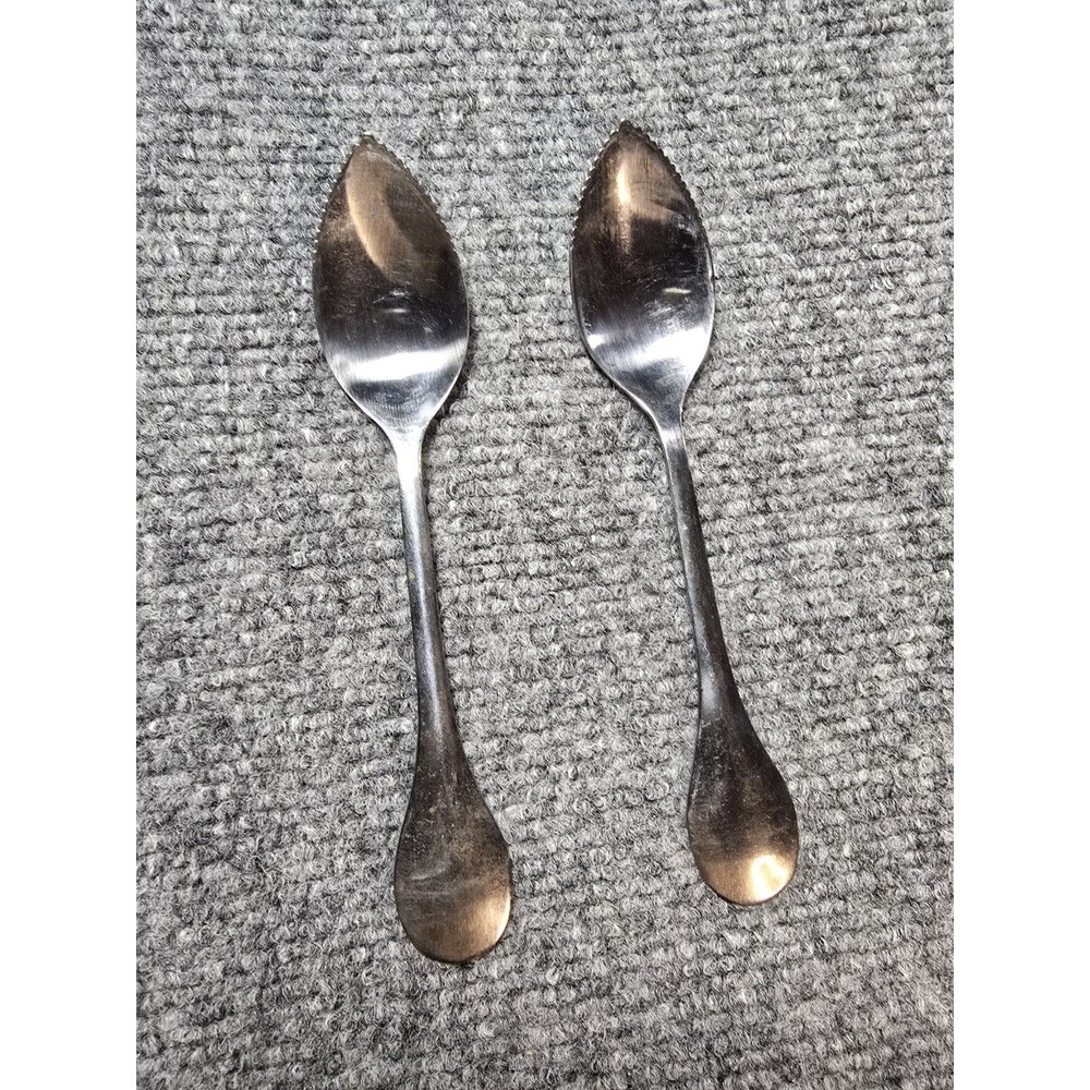 Revere Ware Stainless Grapefruit Spoons Set Of 2